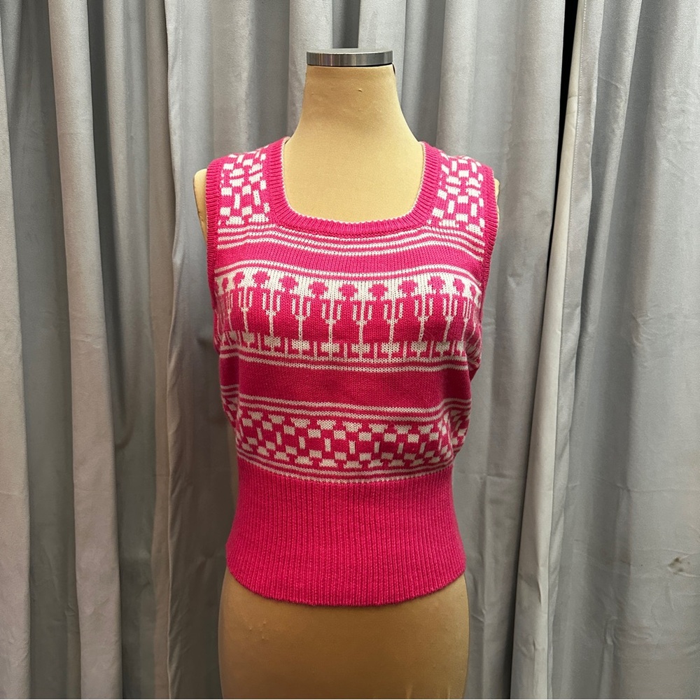 Vtg sweater knit vest